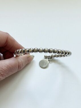 Sterling Silver Beaded Cuff Bracelet